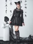 画像18: 【即日発送！】【ハロウィン】ブラックキャットベロアワンピース 【コスプレ3点セット】[YMT] (18)