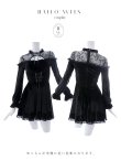 画像22: 【即日発送！】【ハロウィン】ブラックキャットベロアワンピース 【コスプレ3点セット】[YMT] (22)