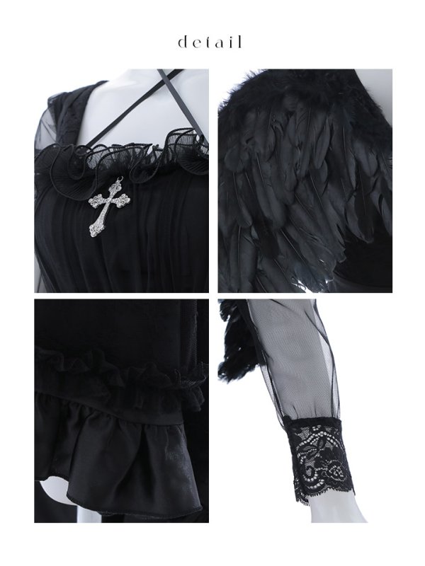 画像26: 【即日発送！】【ハロウィン】ショートインロングデビルワンピース 【コスプレ4点セット】[OF04-H] (26)