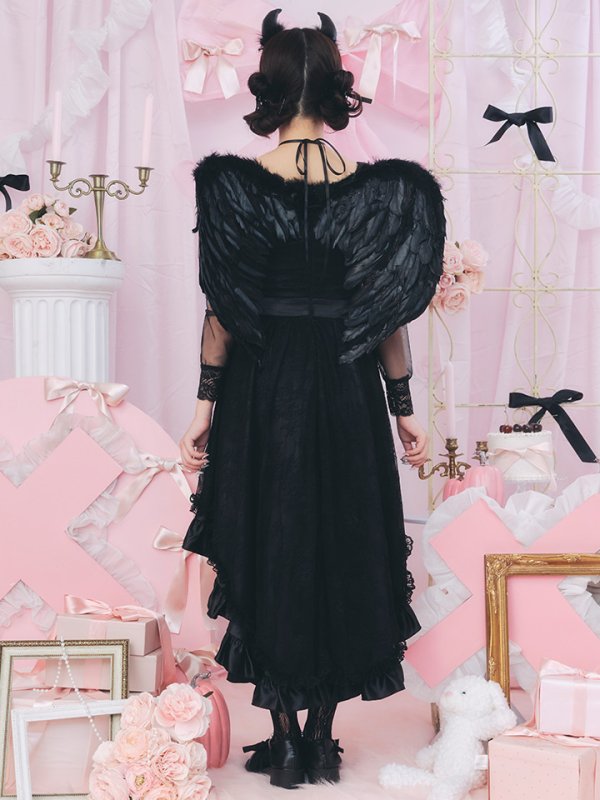 画像13: 【即日発送！】【ハロウィン】ショートインロングデビルワンピース 【コスプレ4点セット】[OF04-H] (13)