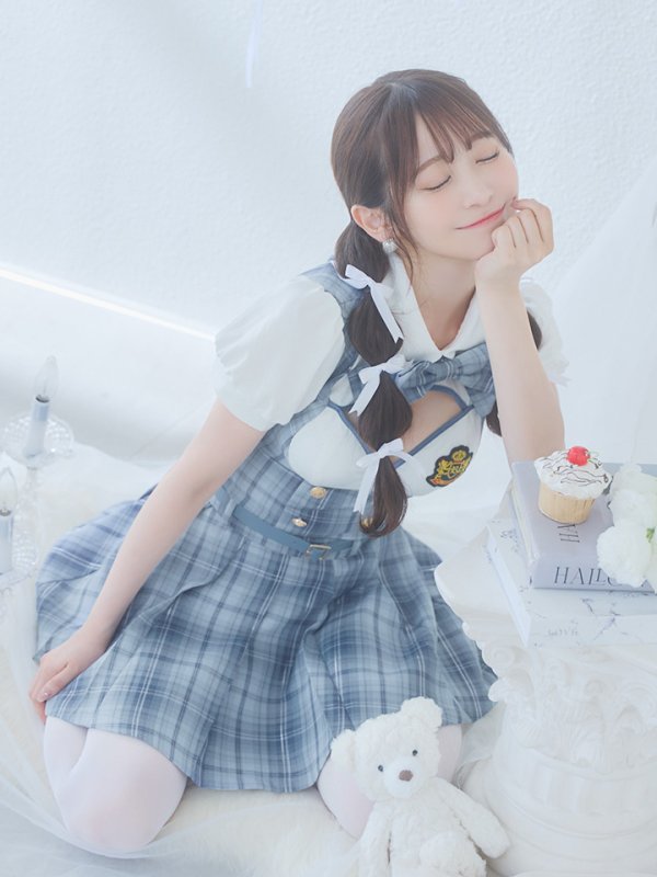 画像10: 【即日発送！】【ハロウィン】アイドルスクールガールセットアップ 【コスプレ5点セット】[OF04] (10)