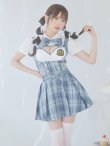 画像17: 【即日発送！】【ハロウィン】アイドルスクールガールセットアップ 【コスプレ5点セット】[YMT] (17)