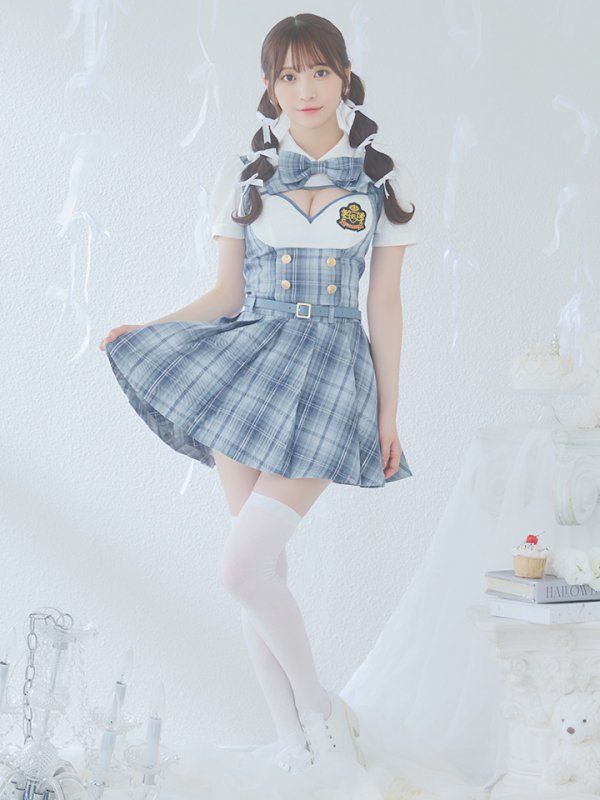 画像16: 【即日発送！】【ハロウィン】アイドルスクールガールセットアップ 【コスプレ5点セット】[OF04] (16)