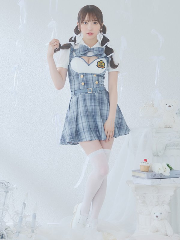 画像17: 【即日発送！】【ハロウィン】アイドルスクールガールセットアップ 【コスプレ5点セット】[OF04] (17)