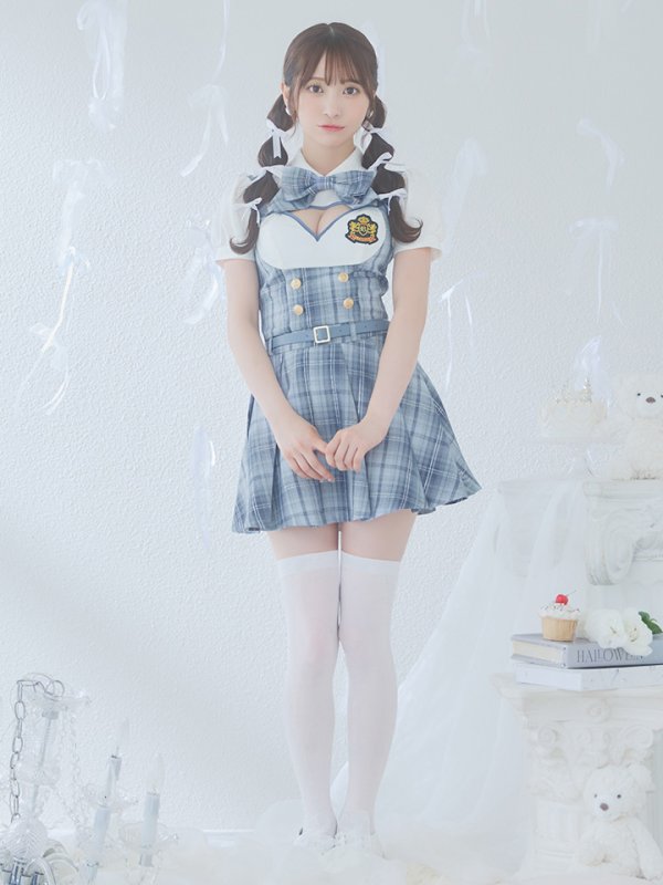 画像19: 【即日発送！】【ハロウィン】アイドルスクールガールセットアップ 【コスプレ5点セット】[OF04] (19)