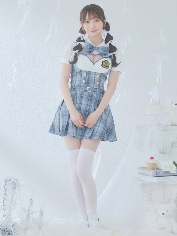 画像21: 【即日発送！】【ハロウィン】アイドルスクールガールセットアップ 【コスプレ5点セット】[OF04] (21)