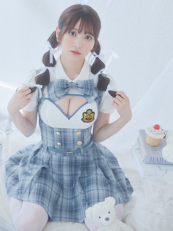 画像5: 【即日発送！】【ハロウィン】アイドルスクールガールセットアップ 【コスプレ5点セット】[OF04] (5)