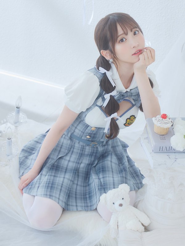 画像9: 【即日発送！】【ハロウィン】アイドルスクールガールセットアップ 【コスプレ5点セット】[OF04] (9)