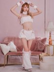 画像29: 【即日発送】【ハロウィン】 もこもこキャットリボンセットアップ 【コスプレ6点セット】 【Fサイズ/3カラー】[OF01] (29)
