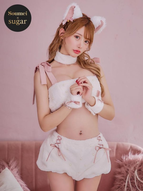 画像19: 【即日発送】【ハロウィン】 もこもこキャットリボンセットアップ 【コスプレ6点セット】 【Fサイズ/3カラー】[OF01] (19)