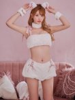 画像24: 【即日発送】【ハロウィン】 もこもこキャットリボンセットアップ 【コスプレ6点セット】 【Fサイズ/3カラー】[OF01] (24)
