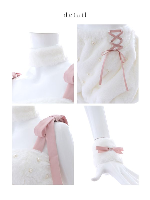 画像37: 【即日発送】【ハロウィン】 もこもこキャットリボンセットアップ 【コスプレ6点セット】 【Fサイズ/3カラー】[HC03] (37)