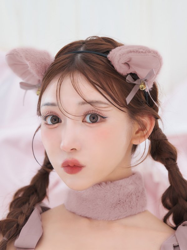 画像16: 【即日発送】【ハロウィン】 もこもこキャットリボンセットアップ 【コスプレ6点セット】 【Fサイズ/3カラー】[HC03] (16)