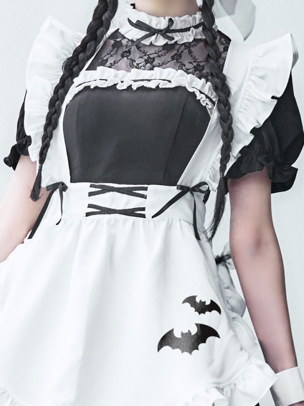 画像21: 【即日発送！】【ハロウィン】クラシックメイドワンピース 【コスプレ5点セット】[OF01] (21)