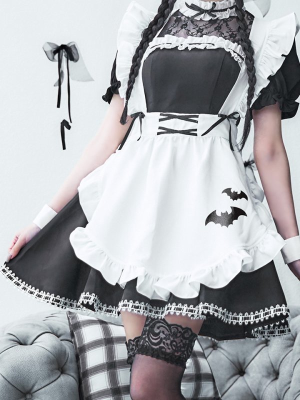 画像22: 【即日発送！】【ハロウィン】クラシックメイドワンピース 【コスプレ5点セット】[OF01] (22)