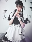 画像5: 【即日発送！】【ハロウィン】クラシックメイドワンピース 【コスプレ5点セット】[YMT] (5)