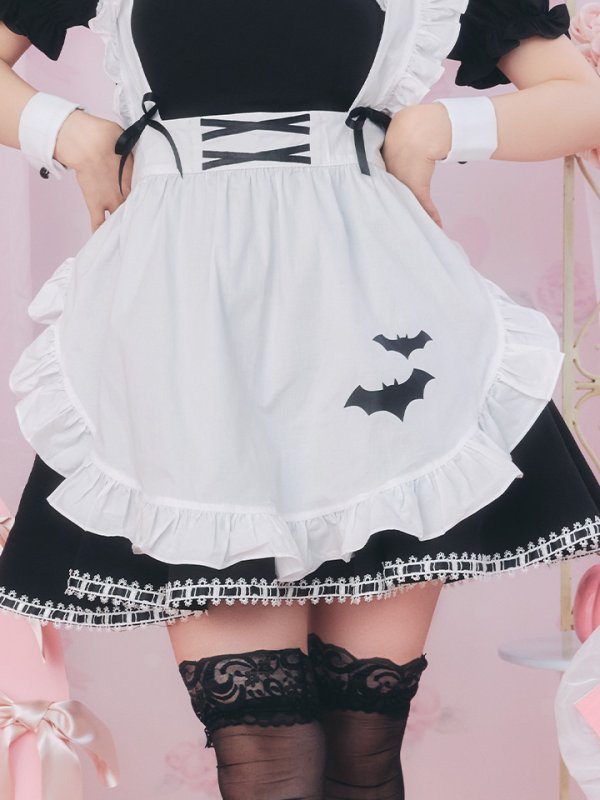 画像10: 【即日発送！】【ハロウィン】クラシックメイドワンピース 【コスプレ5点セット】[OF01] (10)