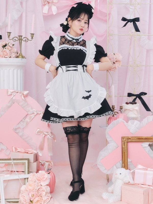 画像5: 【即日発送！】【ハロウィン】クラシックメイドワンピース 【コスプレ5点セット】[OF01] (5)