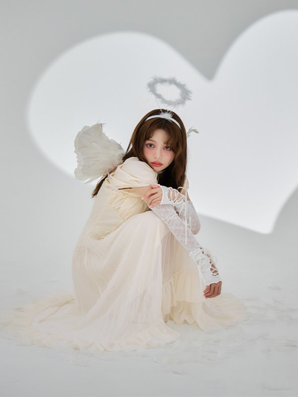 画像7: 【SALE!!】【即日発送！】【ハロウィン】 天使プリーツスカートワンピ 【コスプレ5点セット】 【S-XLサイズ/１カラー】[HC03-H] (7)