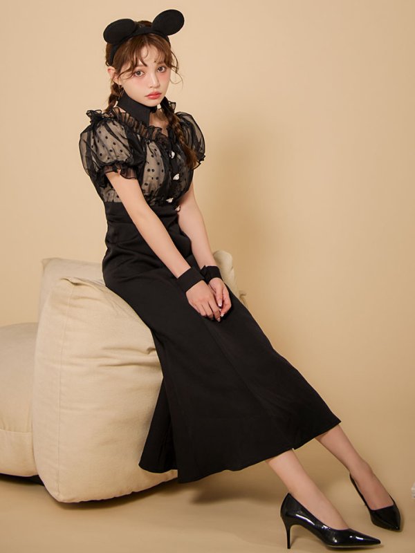 画像3: 【SALE!!】【即日発送！】【ハロウィン】マウスシアーマーメイドワンピース 【コスプレ4点セット】 【S-Lサイズ/1カラー】[HC03] (3)