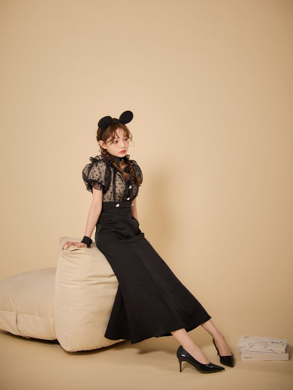 画像8: 【SALE!!】【即日発送！】【ハロウィン】マウスシアーマーメイドワンピース 【コスプレ4点セット】 【S-Lサイズ/1カラー】[HC03] (8)