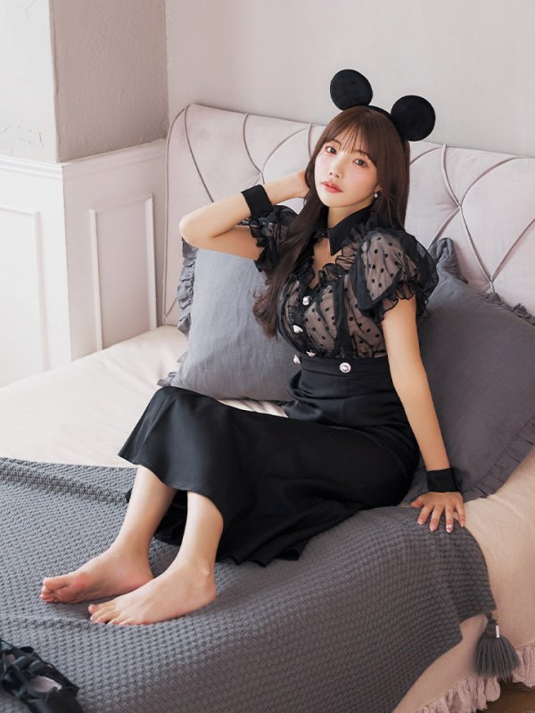 画像10: 【SALE!!】【即日発送！】【ハロウィン】マウスシアーマーメイドワンピース 【コスプレ4点セット】 【S-Lサイズ/1カラー】[OF01] (10)