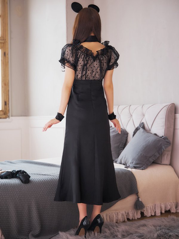 画像18: 【SALE!!】【即日発送！】【ハロウィン】マウスシアーマーメイドワンピース 【コスプレ4点セット】 【S-Lサイズ/1カラー】[OF01] (18)