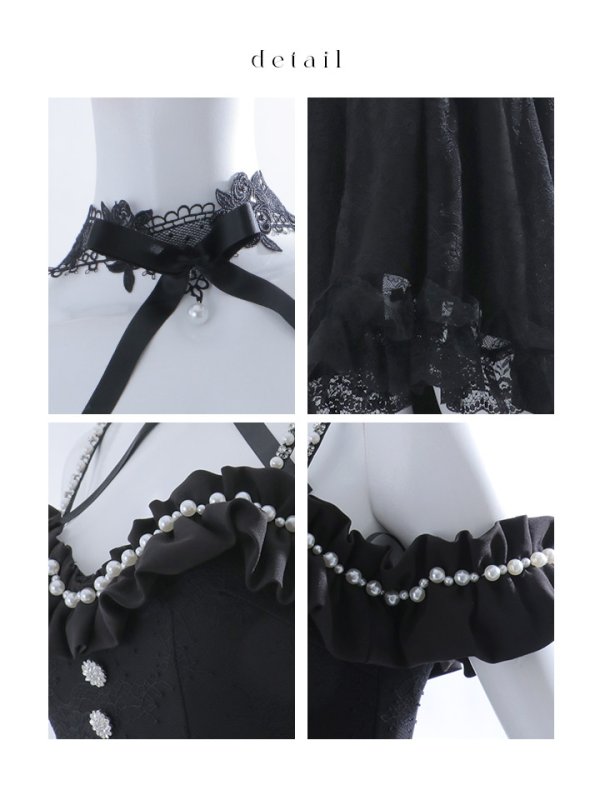 画像21: 【SALE!!】【即日発送！】【ハロウィン】 バニーショートインロングワンピース 【コスプレ5点セット】【XS-XLサイズ/2カラー】[OF04] (21)