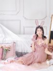 画像8: 【即日発送！】【ハロウィン】 バニーショートインロングワンピース 【コスプレ5点セット】【XS-XLサイズ/2カラー】[YMT] (8)