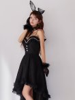 画像18: 【ノベルティ対象】【即日発送！】【ハロウィン】 バニーショートインロングワンピース 【コスプレ5点セット】【XS-XLサイズ/2カラー】[OF01] (18)