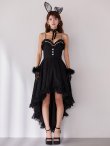 画像10: 【ノベルティ対象】【即日発送！】【ハロウィン】 バニーショートインロングワンピース 【コスプレ5点セット】【XS-XLサイズ/2カラー】[OF01] (10)