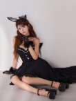 画像9: 【ノベルティ対象】【即日発送！】【ハロウィン】 バニーショートインロングワンピース 【コスプレ5点セット】【XS-XLサイズ/2カラー】[OF01] (9)