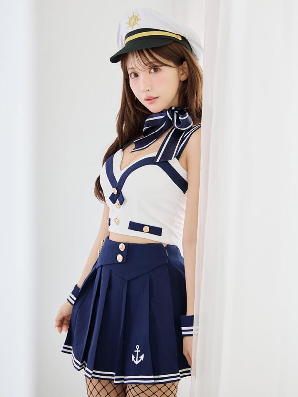 画像17: 【SALE!!】【即日発送！】【ハロウィン】マリン/水兵セットアップ 【コスプレ6点セット】【XS-Lサイズ/1カラー】[HC03] (17)