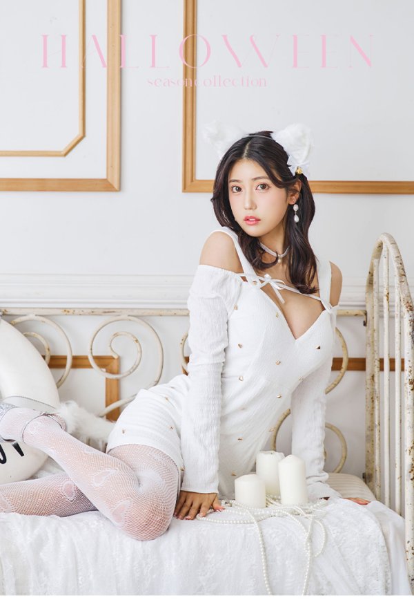 画像32: 【即日発送！】【ハロウィン】 黒猫ワンピース 【コスプレ4点セット】 【XS-XLサイズ/２カラー】[OF04] (32)