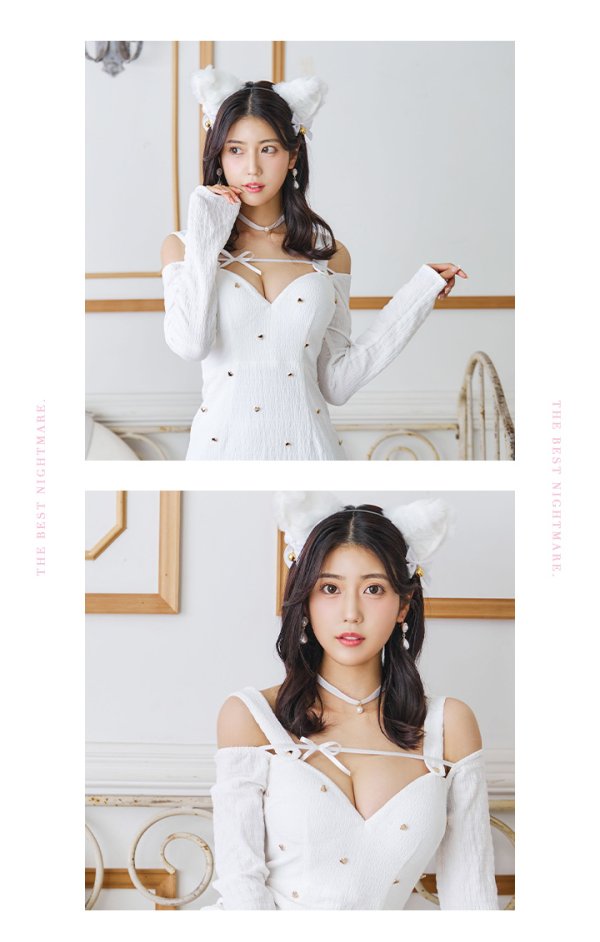 画像31: 【即日発送！】【ハロウィン】 黒猫ワンピース 【コスプレ4点セット】 【XS-XLサイズ/２カラー】[OF04] (31)