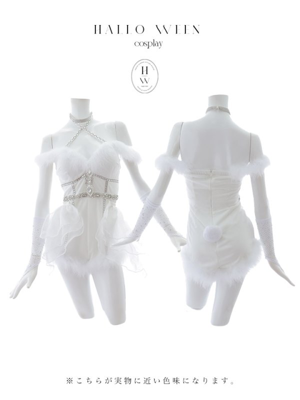 画像20: 【真優川咲コラボ】【即日発送！】【ハロウィン】セクシーバニーオールインワン【コスプレ6点セット】【XS-Lサイズ/1カラー】[OF04] (20)