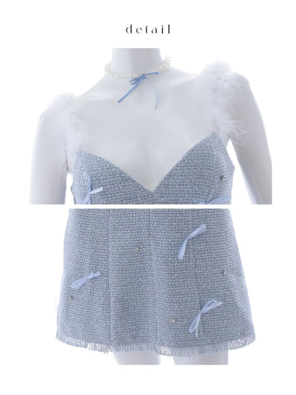 画像27: 【SALE!!】【即日発送！】【ハロウィン】猫リボンツイードワンピース 【コスプレ5点セット】 【XS-XLサイズ/2カラー】[OF01] (27)