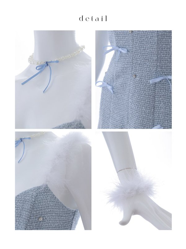 画像28: 【SALE!!】【即日発送！】【ハロウィン】猫リボンツイードワンピース 【コスプレ5点セット】 【XS-XLサイズ/2カラー】[OF01] (28)