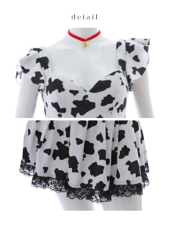 画像36: 【SALE!!】【即日発送！】【ハロウィン】カウスカートセットアップ 【コスプレ6点セット】【XS-Lサイズ/1カラー】[OF01] (36)