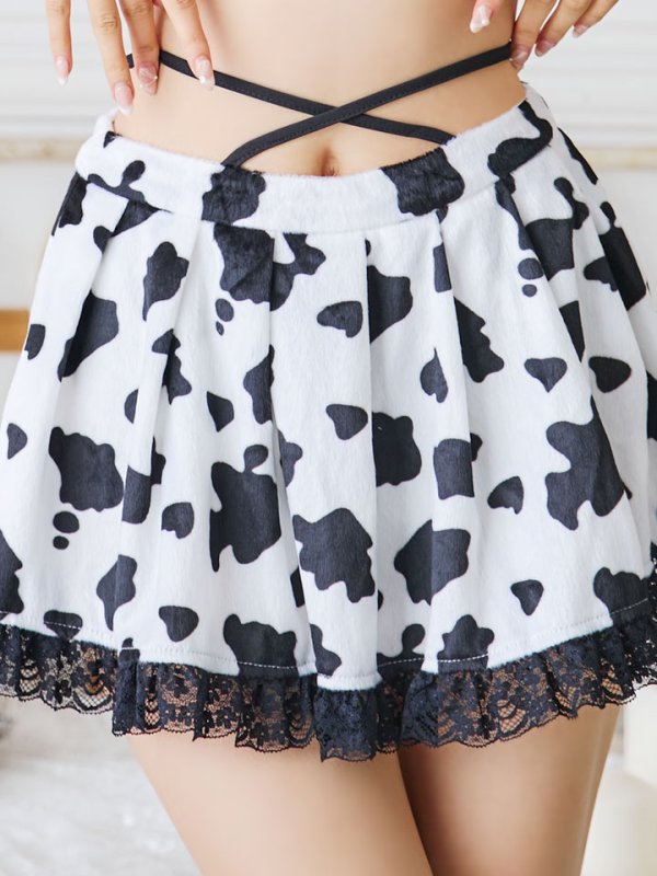 画像34: 【SALE!!】【即日発送！】【ハロウィン】カウスカートセットアップ 【コスプレ6点セット】【XS-Lサイズ/1カラー】[OF01] (34)