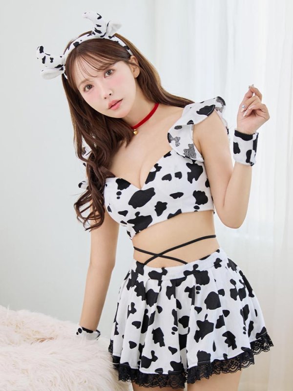 画像17: 【SALE!!】【即日発送！】【ハロウィン】カウスカートセットアップ 【コスプレ6点セット】【XS-Lサイズ/1カラー】[OF01] (17)