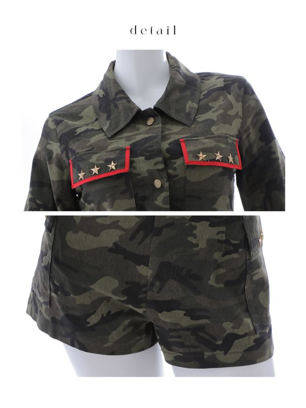 画像18: 【SALE!!】【即日発送】【ハロウィン】アーミーガールセットアップ 【コスプレ6点セット】 【XS-Lサイズ/1カラー】[HC03] (18)