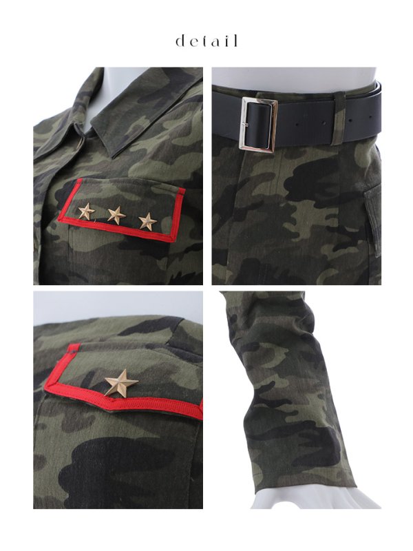 画像19: 【SALE!!】【即日発送】【ハロウィン】アーミーガールセットアップ 【コスプレ6点セット】 【XS-Lサイズ/1カラー】[HC03] (19)