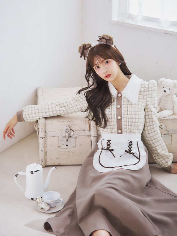 画像11: 【SALE!!】【即日発送！】【ハロウィン】ベアメイドワンピース 【コスプレ4点セット】 【S-XLサイズ/1カラー】[HC03] (11)