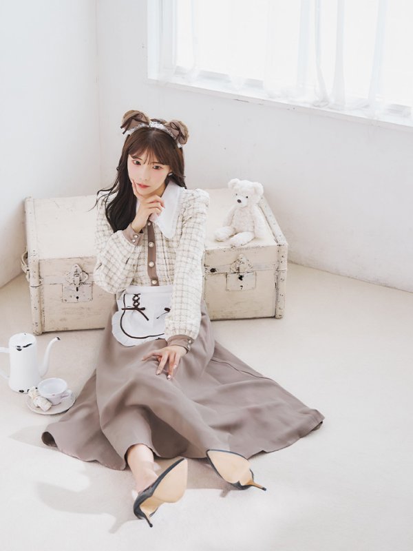 画像7: 【SALE!!】【即日発送！】【ハロウィン】ベアメイドワンピース 【コスプレ4点セット】 【S-XLサイズ/1カラー】[HC03] (7)