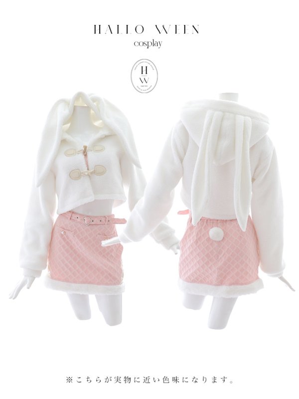 画像12: 【SALE!!】【即日発送！】【ハロウィン】ホワイトパピーセットアップ 【コスプレ6点セット】[HC03] (12)