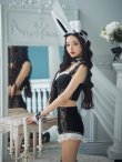 画像13: 【即日発送！】【ハロウィン】 総レースバニーフリルセットアップ【コスプレ7点セット】【XS-Lサイズ/3カラー】[YMT] (13)