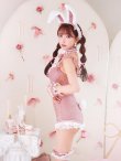 画像18: 【即日発送！】【ハロウィン】 総レースバニーフリルセットアップ【コスプレ7点セット】【XS-Lサイズ/3カラー】[YMT] (18)