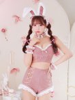 画像6: 【即日発送！】【ハロウィン】 総レースバニーフリルセットアップ【コスプレ7点セット】【XS-Lサイズ/3カラー】[YMT] (6)