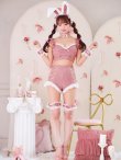 画像8: 【即日発送！】【ハロウィン】 総レースバニーフリルセットアップ【コスプレ7点セット】【XS-Lサイズ/3カラー】[YMT] (8)